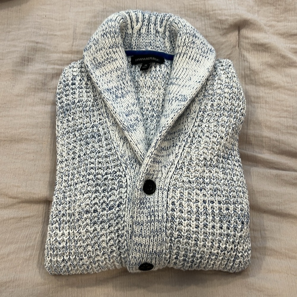 Banana Republic, Men’s Medium Vintage-inspired Cardigan Sweater